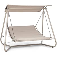 blumfeldt Garden Grove - Cama Mecedora- con Gran toldo- Armazón de Acero pulverizado- Superficie de Reposo de 148 x 200…